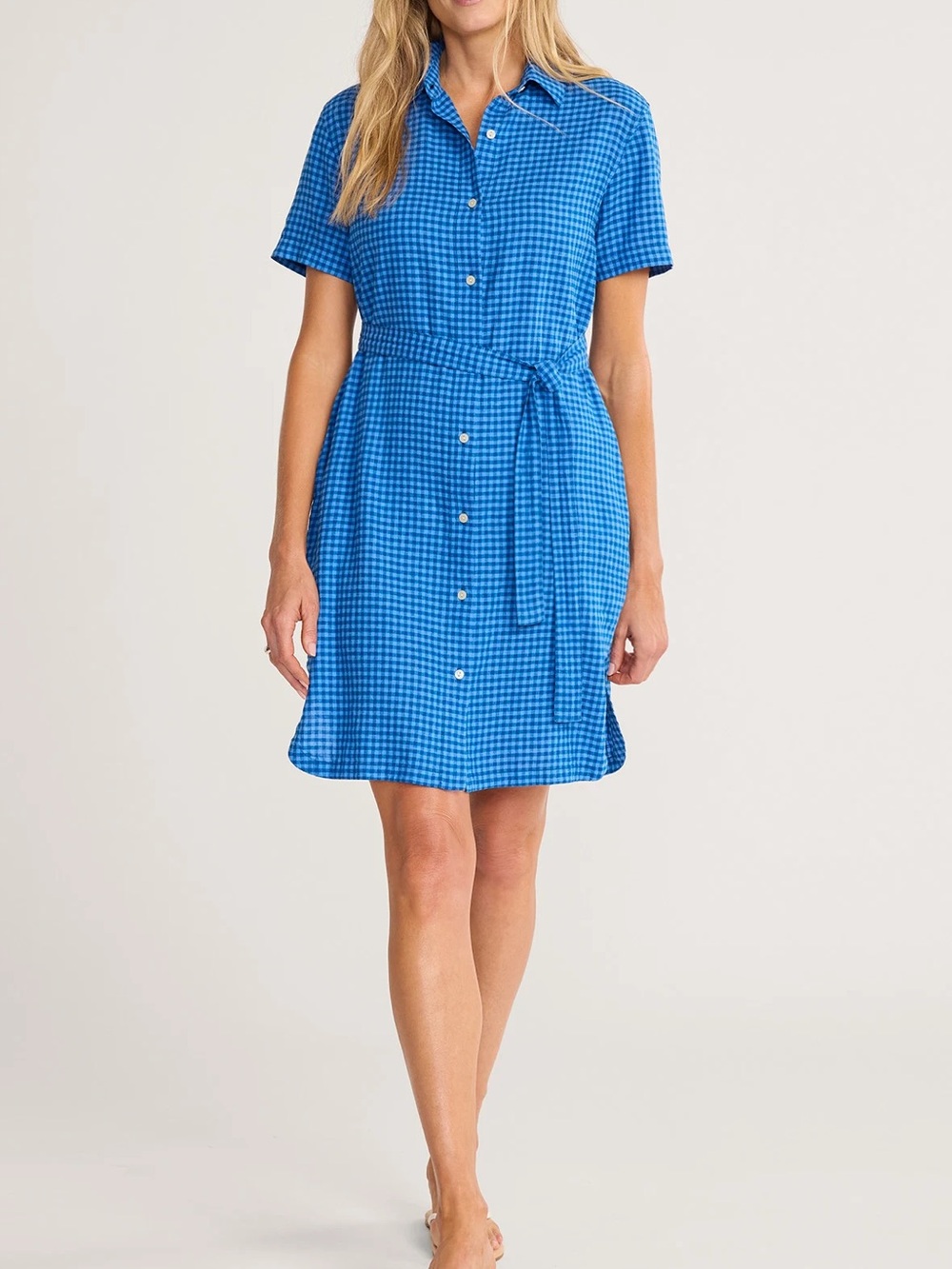Pendleton Charlotte Gingham Check 
Linen dress